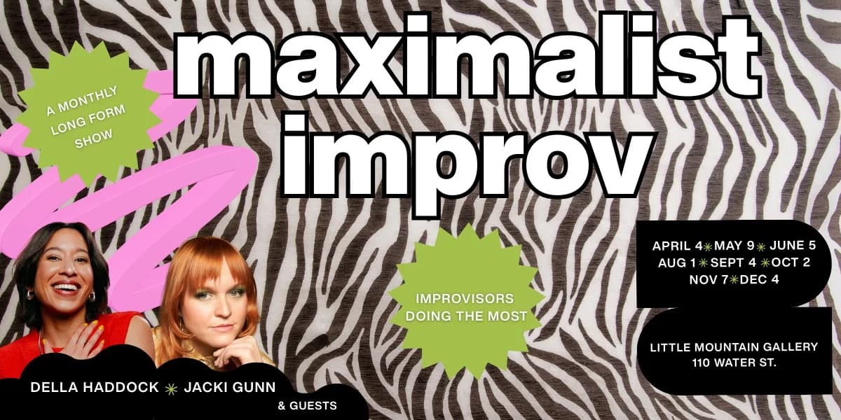 Maximalist Improv event poster