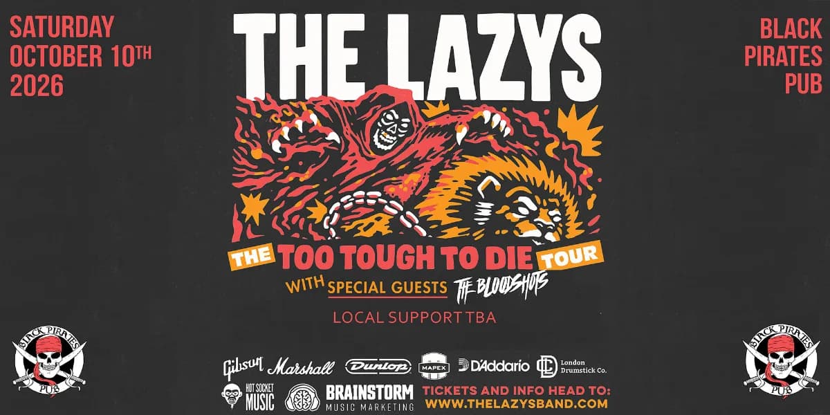 THE LAZYS w/ THE BLOODSHOTS @ BPP event poster