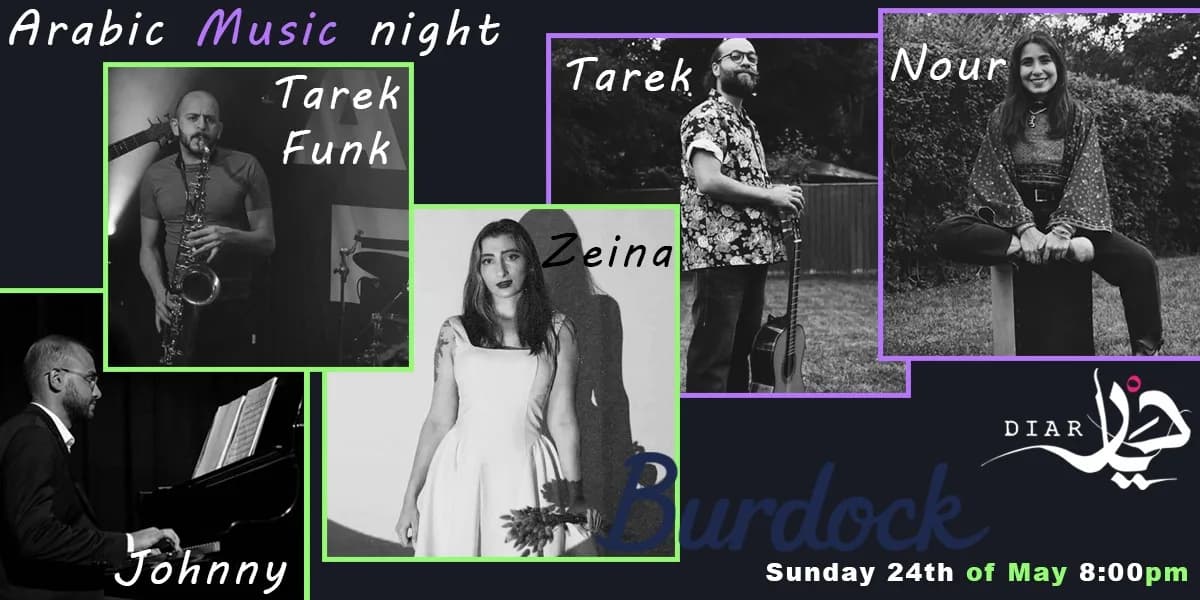 Arabic Music night with Diar and Friends event poster