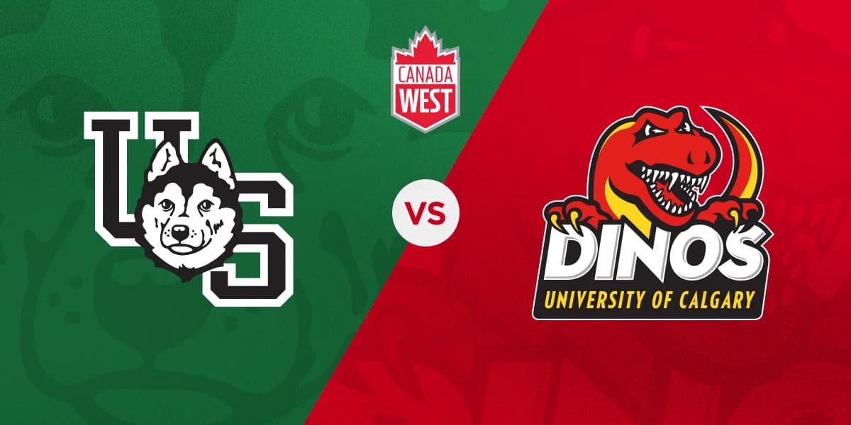 UCalgary Dinos Basketball vs. Saskatchewan Huskies event poster