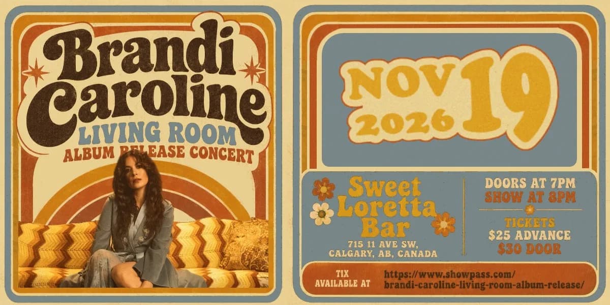 Brandi Caroline: "Living Room" Album Release Concert event poster