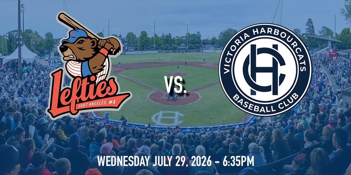 Port Angeles Lefties vs. Victoria HarbourCats event poster