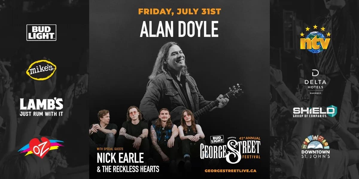 2026 George Street Festival: Friday, July 31 featuring Alan Doyle event poster