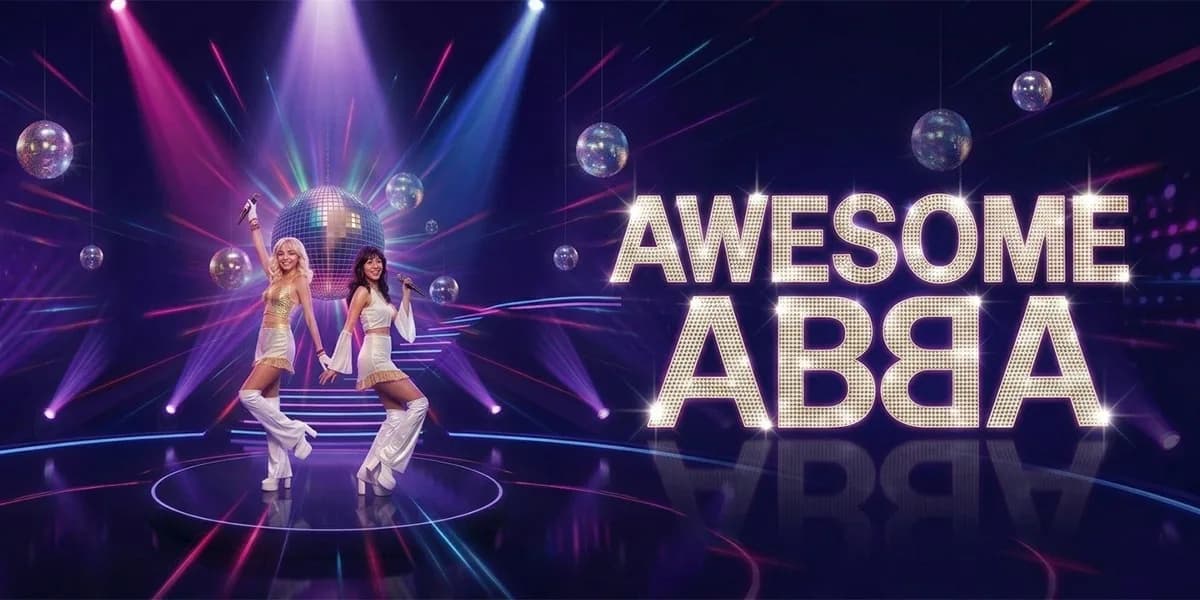 AWESOME ABBA - Celebrating the music of ABBA event poster