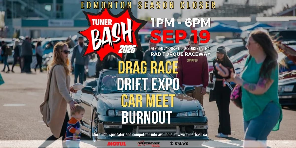 TUNERBASH Edmonton Closer event poster