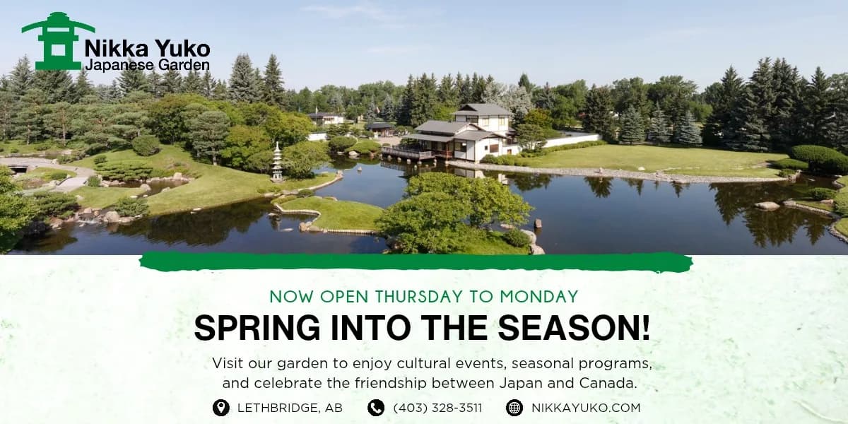 Nikka Yuko Japanese Gardens - Summer Admission event poster