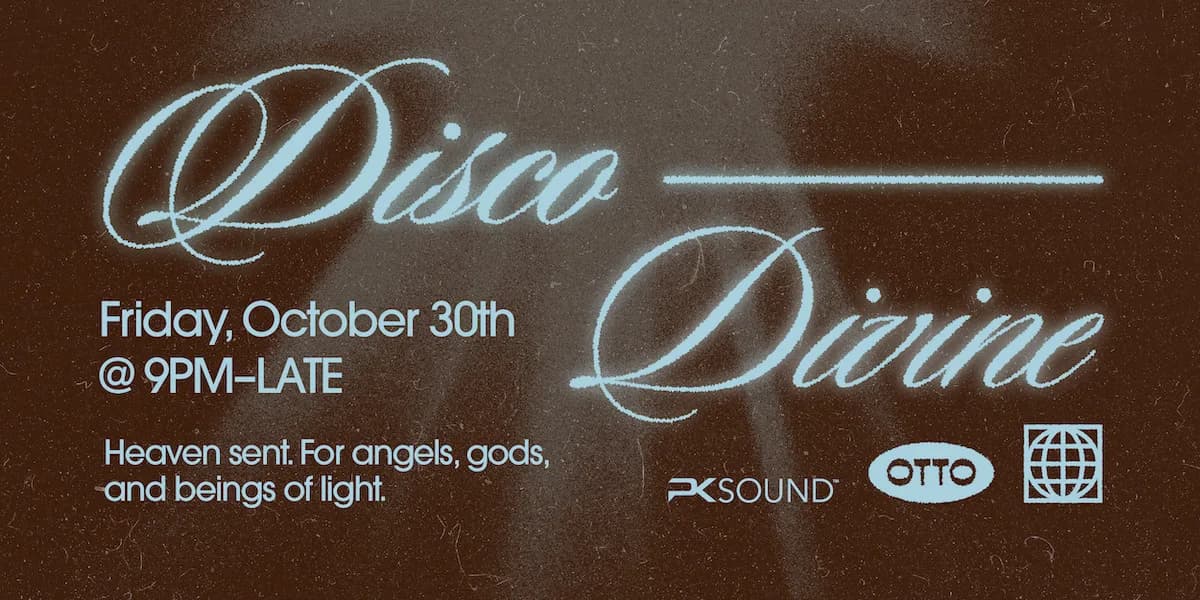DISCO DIVINE event poster