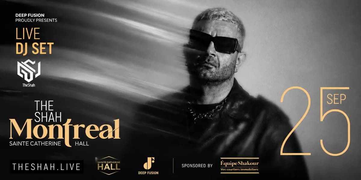 The SHAH Live in Montreal event poster