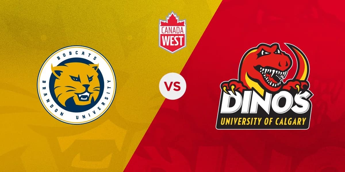 UCalgary Dinos Basketball vs. Brandon Bobcats event poster