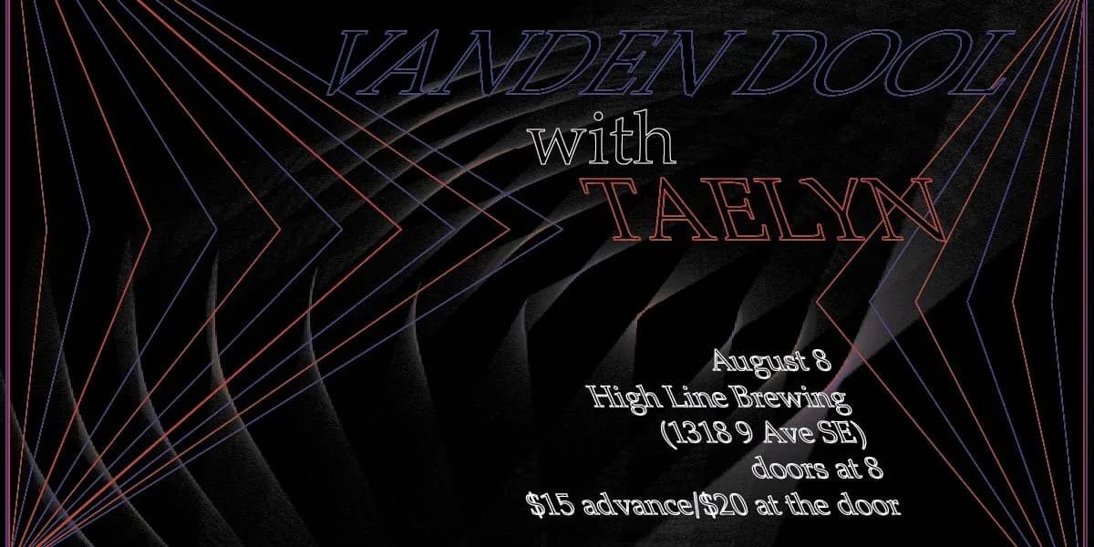 Vanden Dool with Taelyn event poster