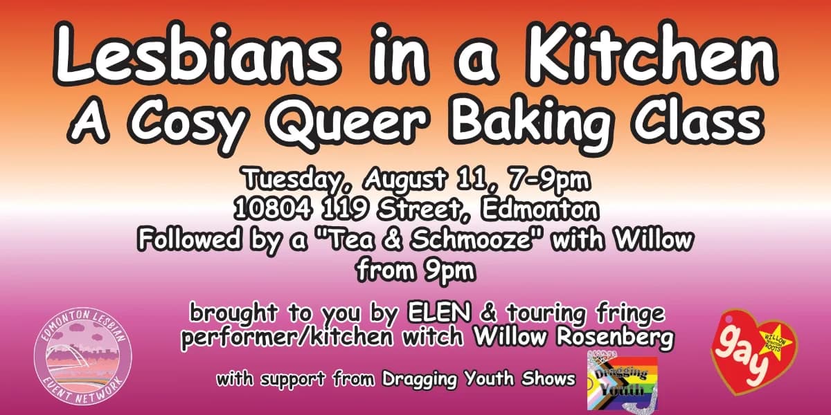 Lesbians in a Kitchen event poster