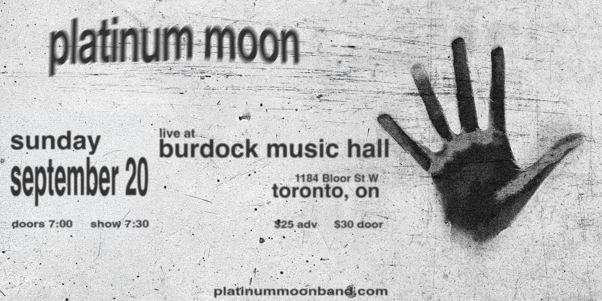 Platinum Moon (Second Show) event poster
