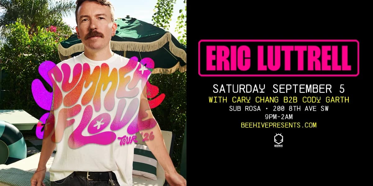 ERIC LUTTRELL • 09.05.26 (LABOUR DAY LONG WEEKEND) event poster