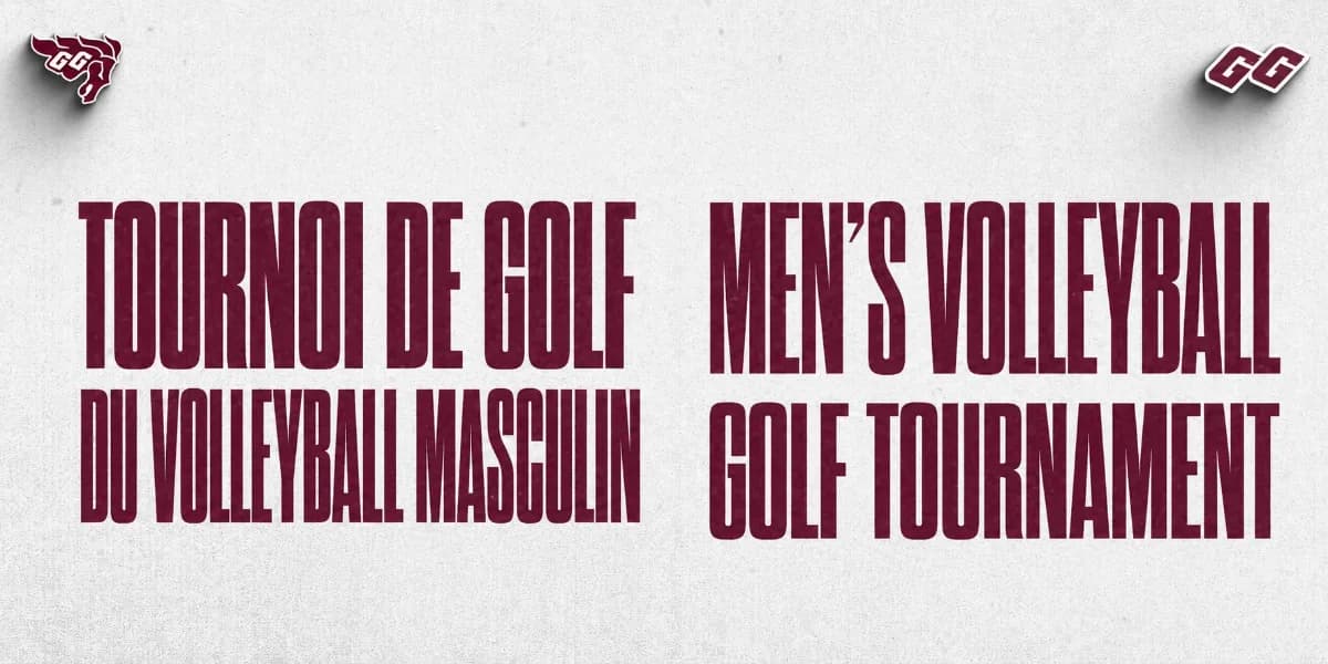 Gee-Gees Volleyball (M) - Tournoi de golf | Golf Tournament event poster