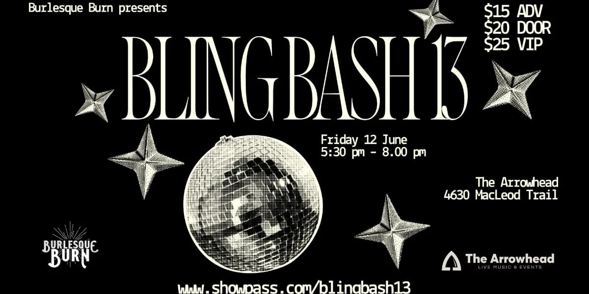 Bling Bash 13 event poster