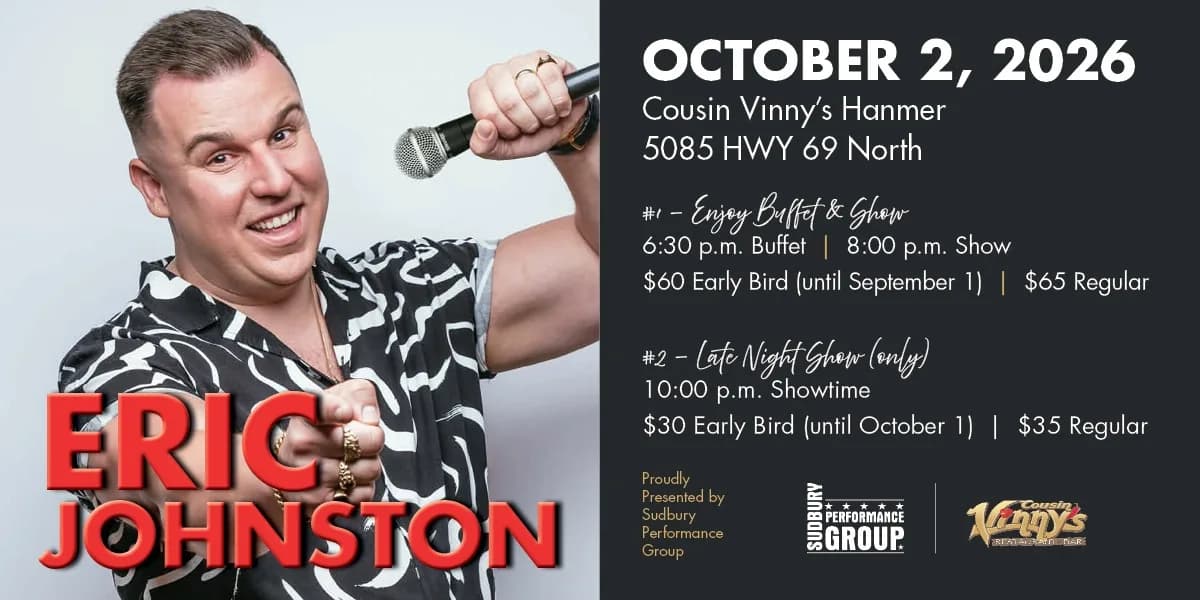 Eric Johnston: Live on Tour event poster