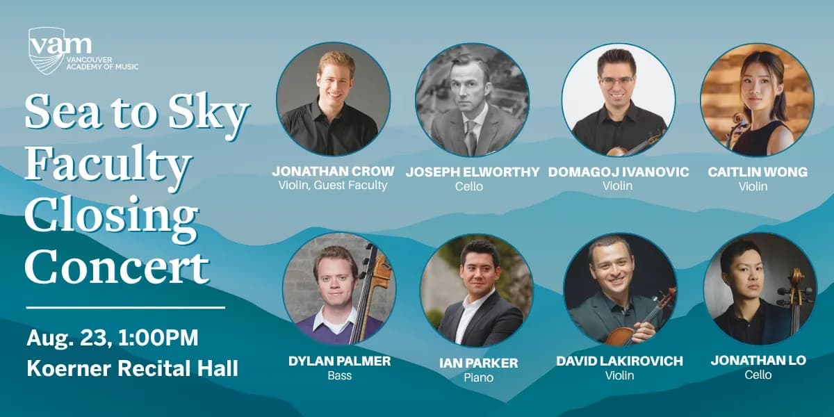 2026 VAM Chamberfest: Faculty Closing Concert event poster