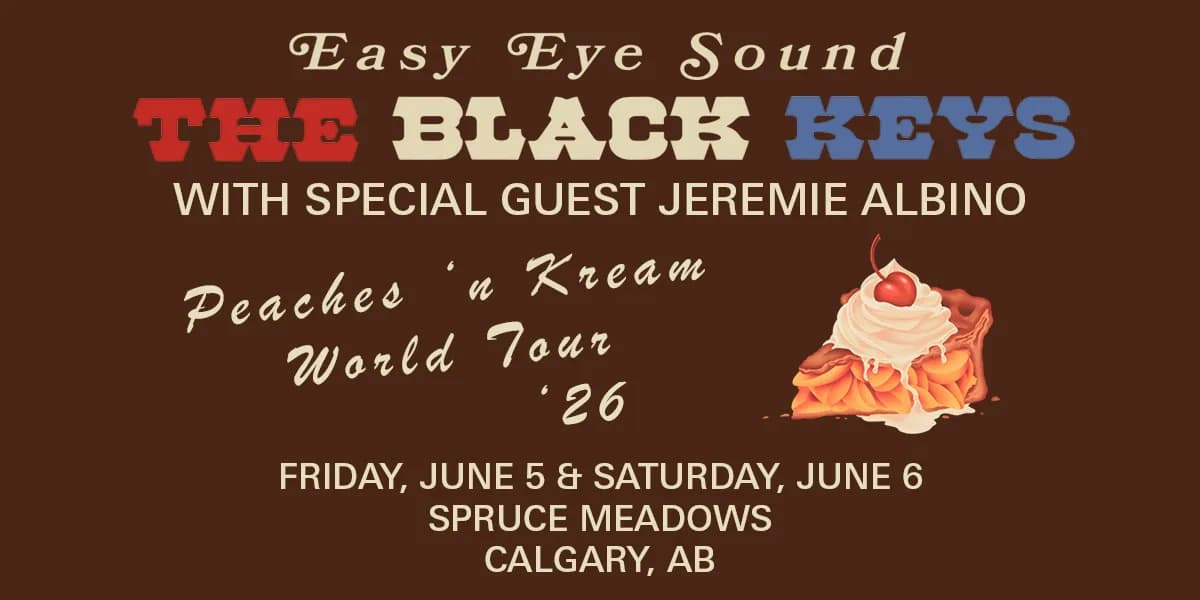 The Black Keys presented by Excel Homes event poster