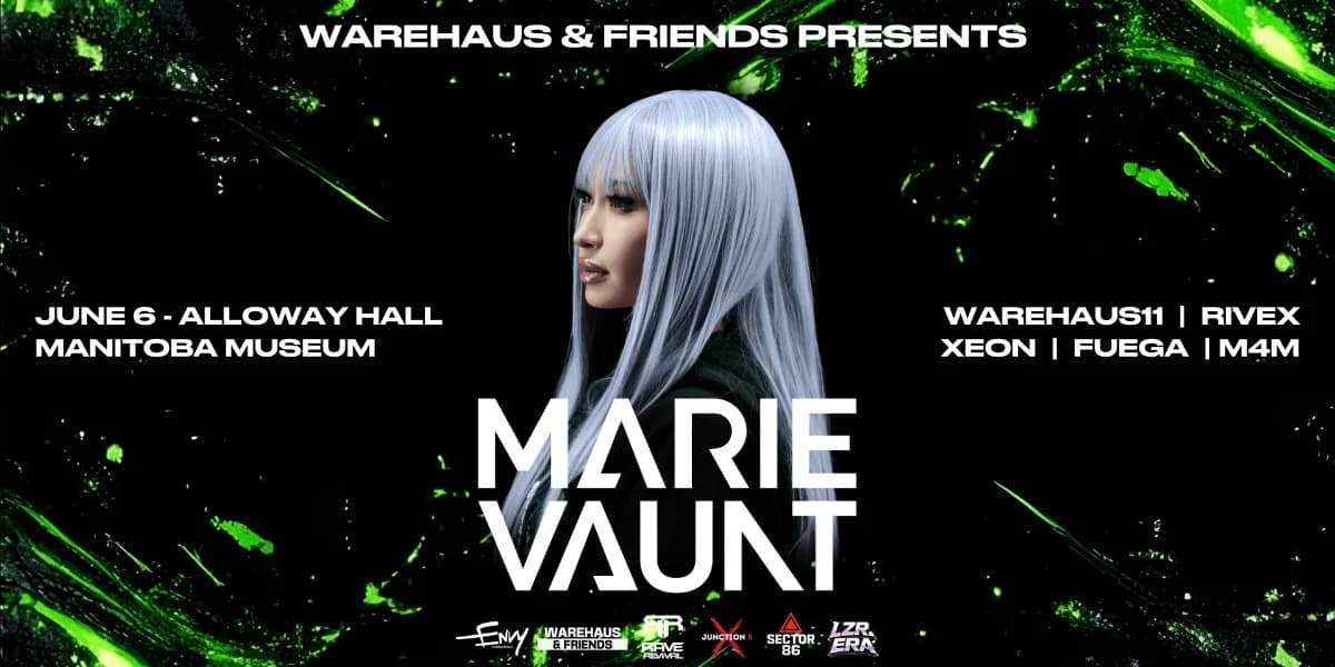 WAREHAUS & FRIENDS: MARIE VAUNT - ALLOWAY HALL (MANITOBA MUSEUM) event poster