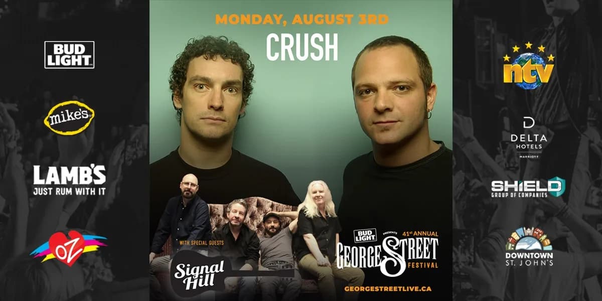 2026 George Street Festival: Monday, August 3rd featuring Crush event poster