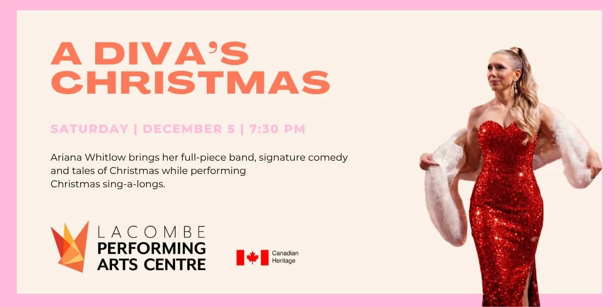A Diva's Christmas event poster