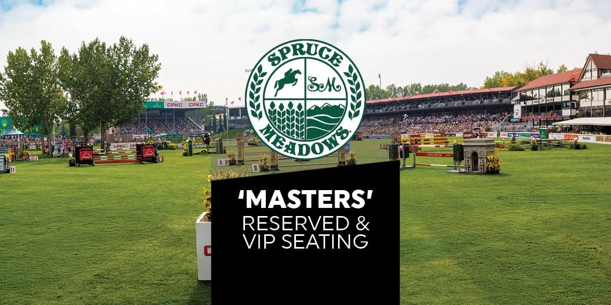 'Masters' East Grandstand, Reserved & VIP Seating event poster