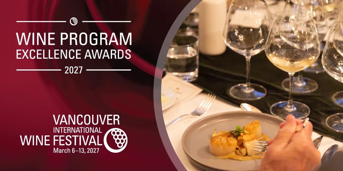 2027 Wine Program Excellence Awards event poster