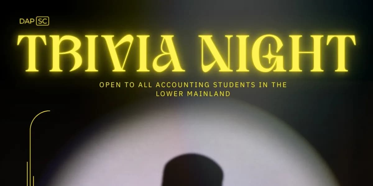 Trivia Night 2026 event poster
