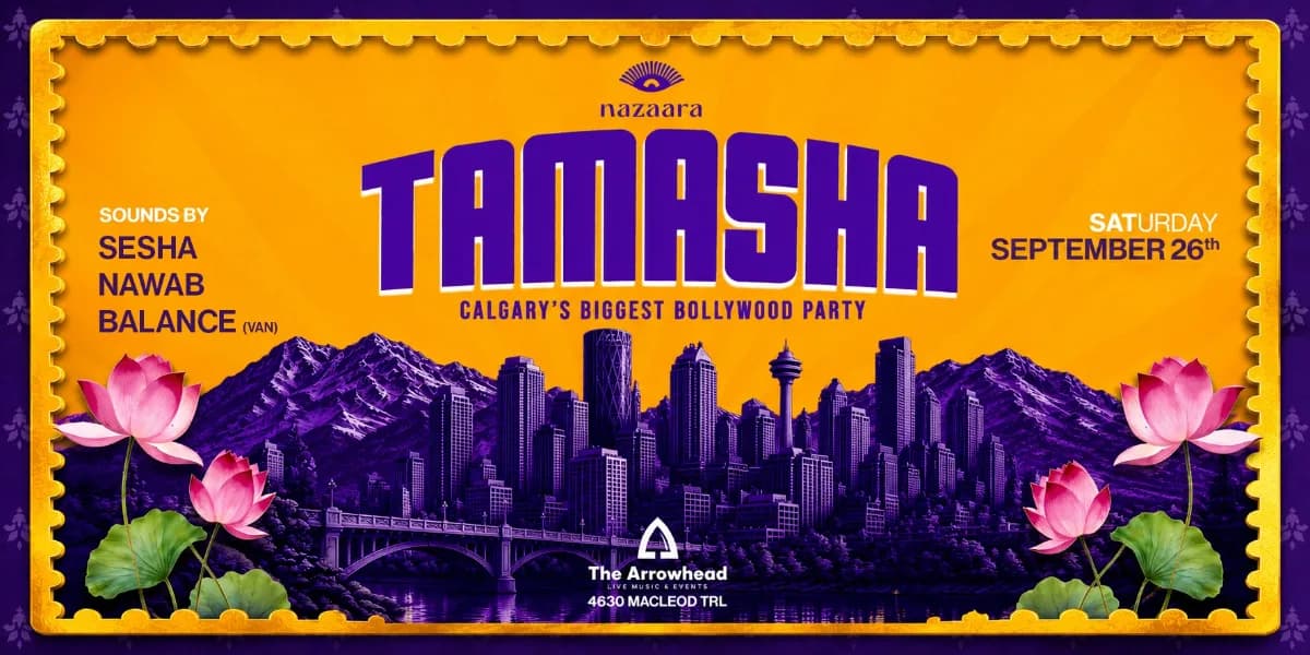 TAMASHA Calgary event poster