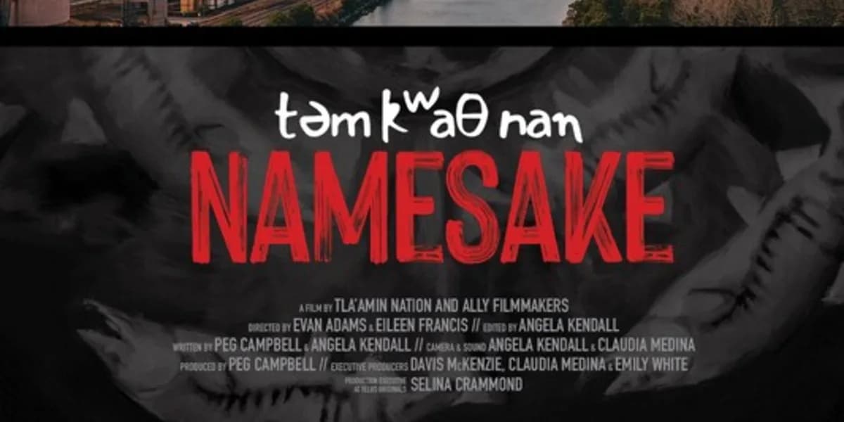 Namesake təm kʷaθ nan @Calgary Justice Film Festival (CJFF) event poster