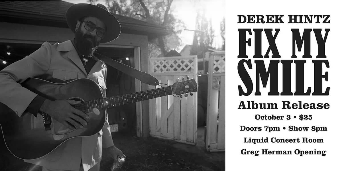 Derek Hintz Fix My Smile Album Release event poster