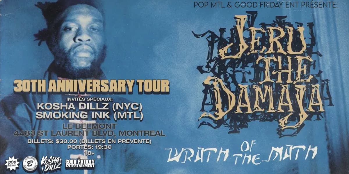 Jeru The Damaja (NYC) En Concert á Montréal event poster