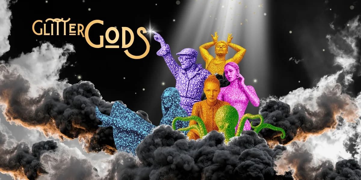 Glitter Gods Pride Showcase event poster