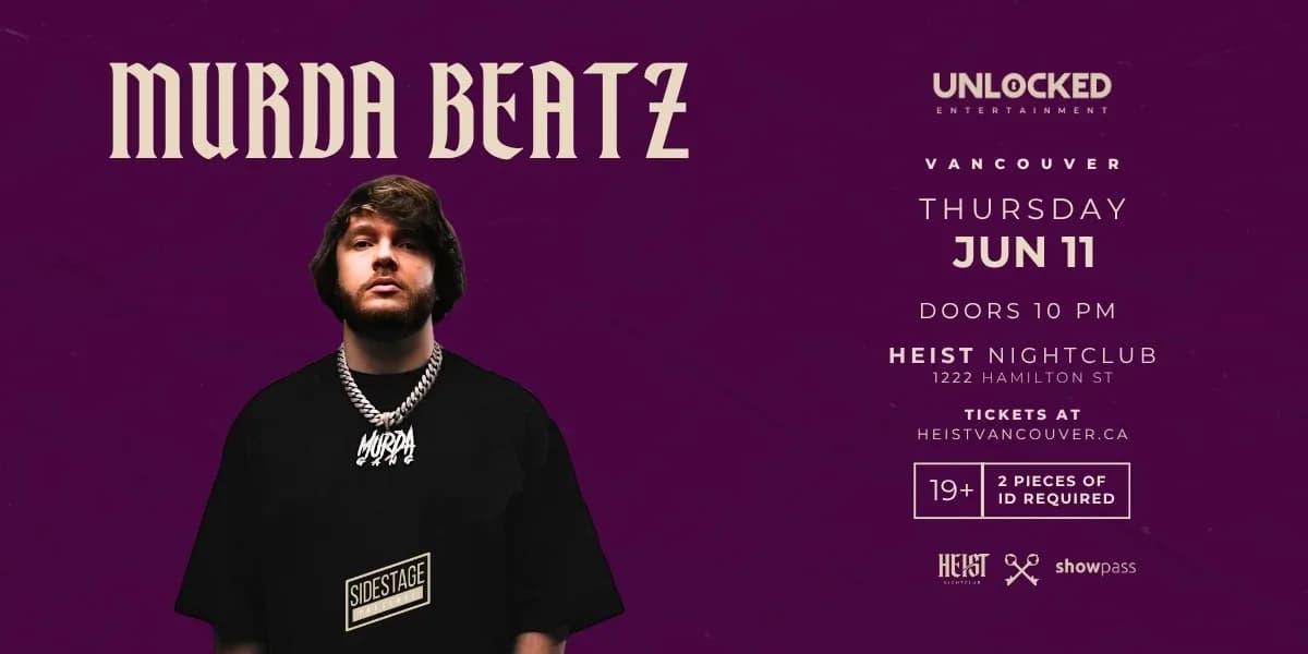 MURDA BEATZ event poster