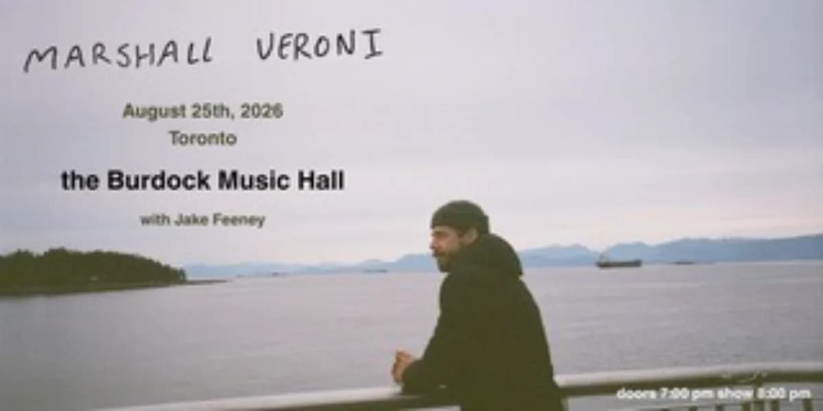 Marshall Veroni with Jake Feeney event poster