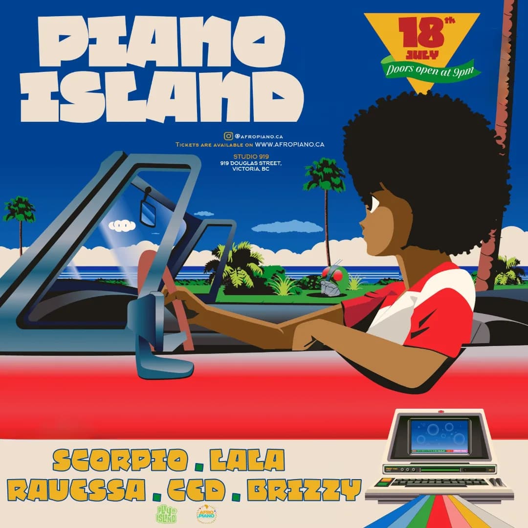 PIANO ISLAND event poster