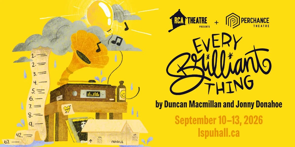 Every Brilliant Thing event poster