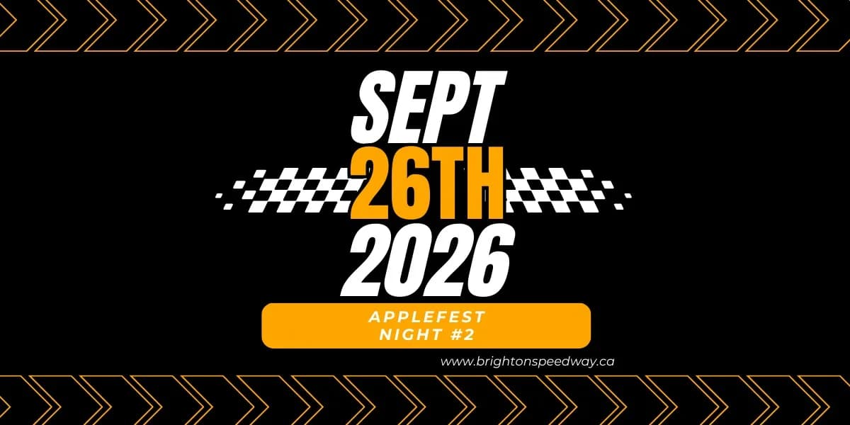 RACE 23 - SEPT 26 Applefest Shootout event poster