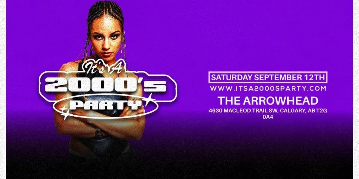 It's A 2000s Party: Calgary event poster