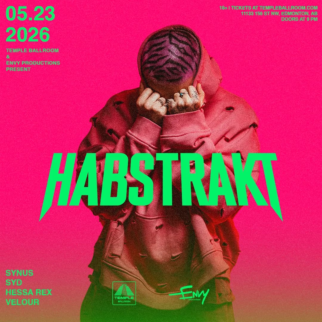 TEMPLE BALLROOM & ENVY PRODUCTIONS PRESENTS: HABSTRAKT event poster