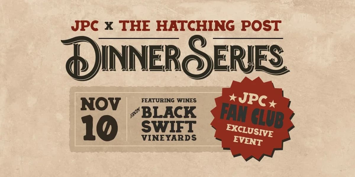 Black Swift X Hatching Post Dinner event poster