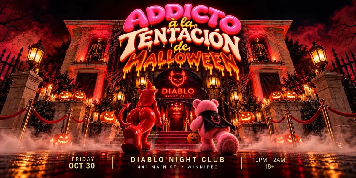 Addicto a la Tentacion de Halloween event poster