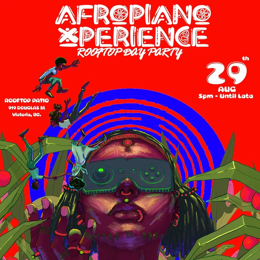 AFROPIANO XPERIENCE: Rooftop Day Party event poster