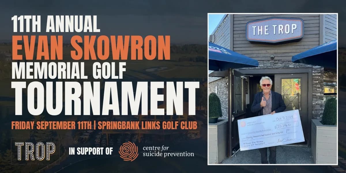 11th Annual Evan Skowron Memorial Golf Tournament event poster