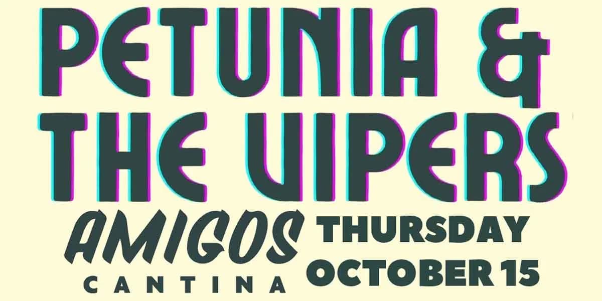 Petunia and the Vipers event poster