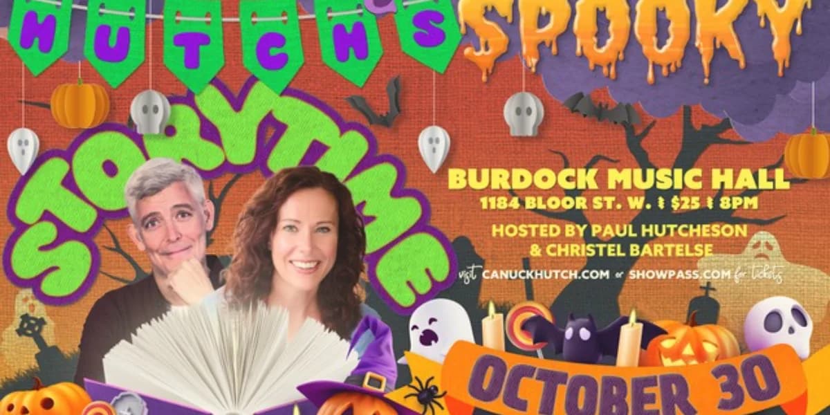 Hutch's Spooky Storytime event poster