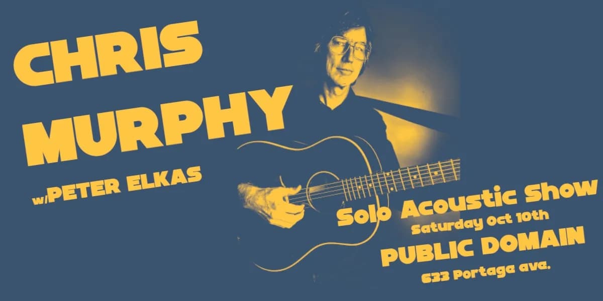 Chris Murphy - Live in Winnipeg event poster