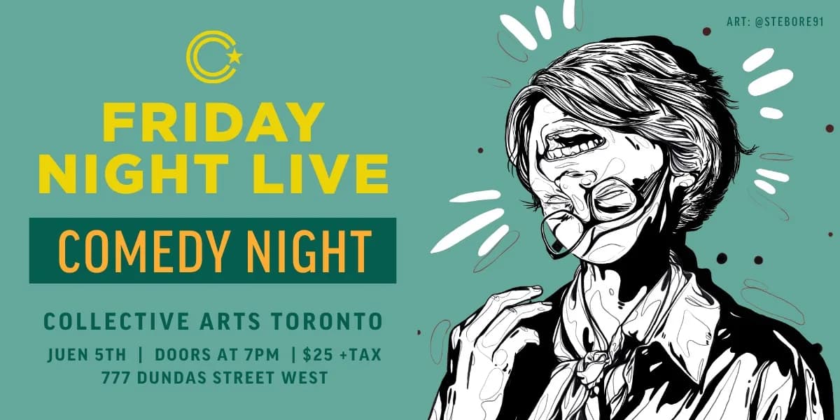 Comedy Night at Collective Arts Toronto event poster
