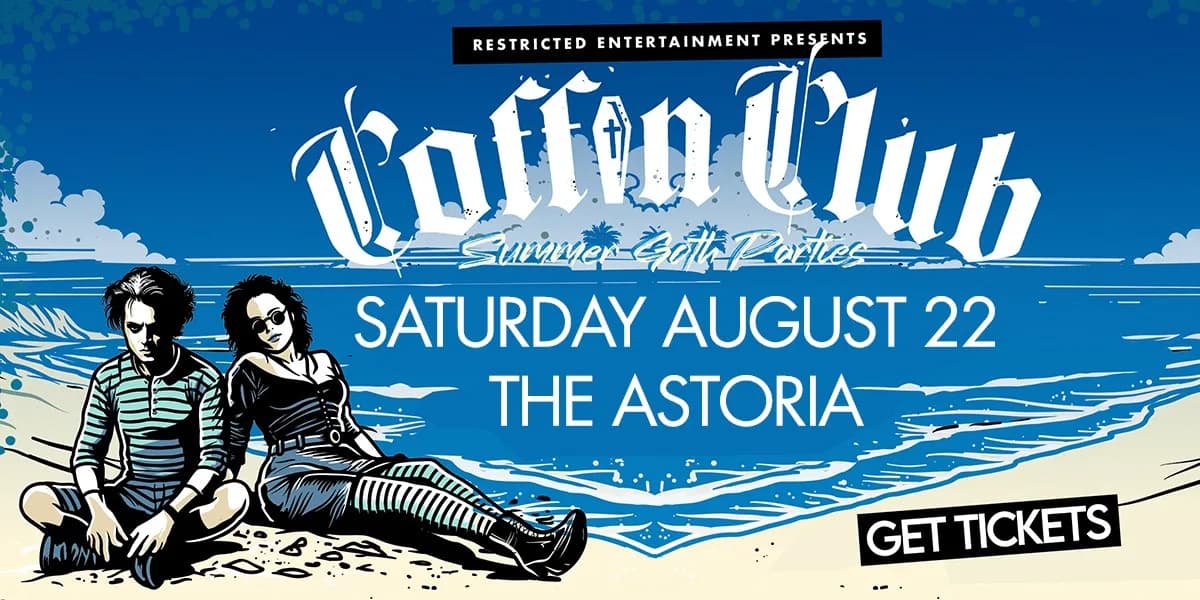 COFFIN CLUB π Hot Goth Summer Party π GET TICKETS event poster