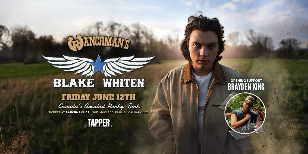 BLAKE WHITEN - CALGARY event poster